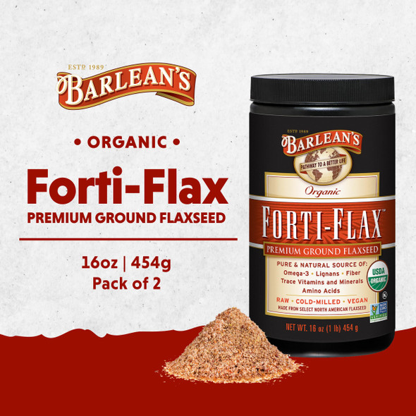 Barlean's Forti-Flax Ground Flax Seed 16oz Barlean's Forti-Flax Ground Flax Seed 16oz