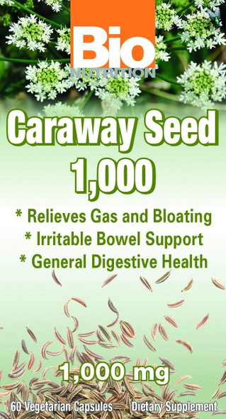 Bio Nutrition Caraway Seed 1000Mg 60 Vege Caps