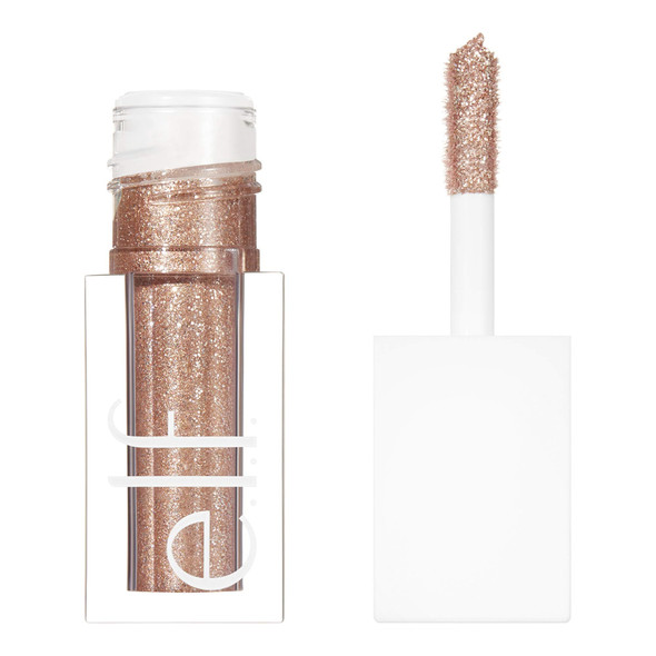 e.l.f., Liquid Glitter Eyeshadow, Long Lasting, Quick-Drying, Opaque, Gel-Based Formula, Creates High-Impact, Multi-Dimensional Eye Looks, Flirty Birdy, 0.10 Fl Oz