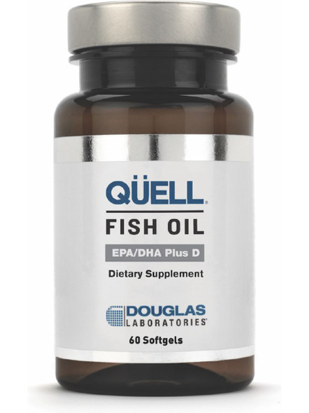 Douglas Labs, Quell Fish Oil, EPA/DHA Plus D, 60 gels