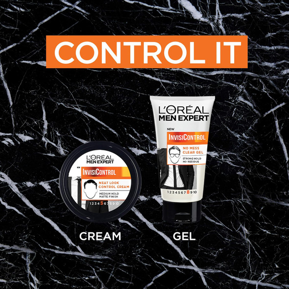 L'Oreal Paris Men Expert Hair Gel Men Expert Invisi Control Neat Look Hair Gel With Strong Hold Pack Of 2
