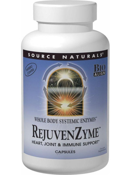 Source Naturals, Rejuvenzyme Whole Body Enzymes Bio Aligned, 60 Ct