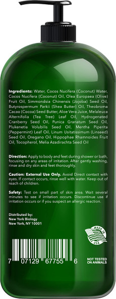 New York Biology Tea Tree Oil Body Wash - HUGE 16 OZ