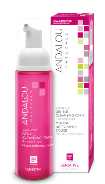 Andalou Naturals 1000 Roses Cleansing Foam,