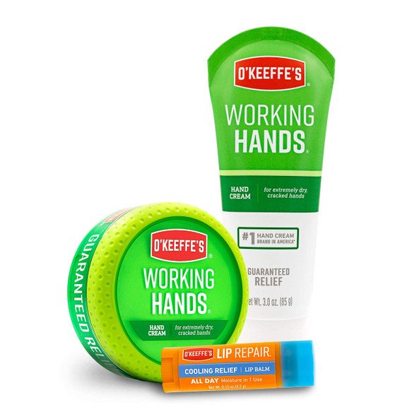 OKeeffes Working Hands & Lip Repair Variety Pack