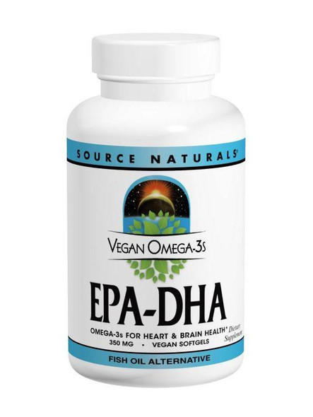 Source Naturals, Vegan Omega 3s EPA DHA, 300mg, 90 softgels VEGI