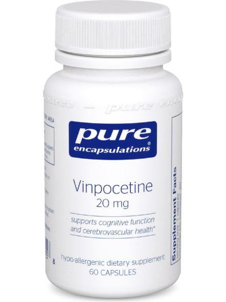 Pure Encapsulations, Vinpocetine, 20 mg, 60 vcaps