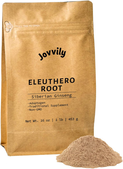 Jovvily Eleuthero Root Extract Powder - 1Lb - Siberian Ginseng - Single Ingredient