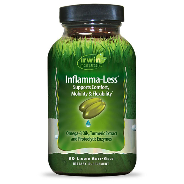 Irwin Naturals Inflamma-Less Tissue and Mobility Support 80 Gels