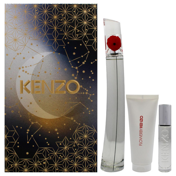 Kenzo Flower For Women - 3 Pc Gift Set 3.3Oz Edp Spray | Buy at