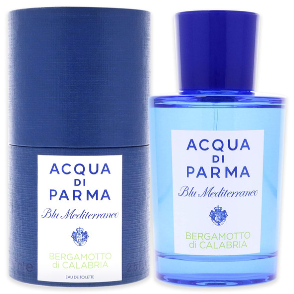Acqua Di Parma Blu Mediterraneo Bergamotto Di Calabria Eau De Toilette Spray Clear Citrus Fruits 2.5 Fl Oz