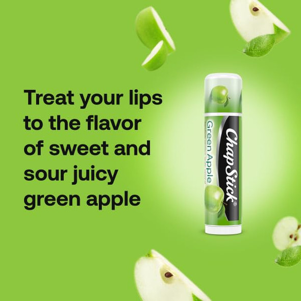 Chapstick Bulk Lip Balm Green Apple Lip Care Tubes 0.15 Oz 144 Ct Case