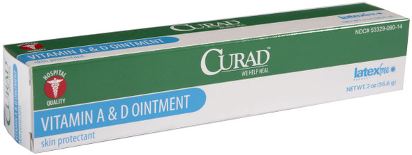 Curad Vitamin A and D Ointment 2-Ounce Tube Case of 12