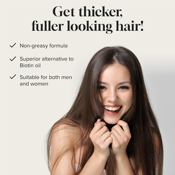 Biotin Hair Growth Serum by Pureauty Naturals - Advanced Topical Formula to Help Grow Healthy, Strong Hair - Suitable For Men & Women Of All Hair Types - Hair Loss Support