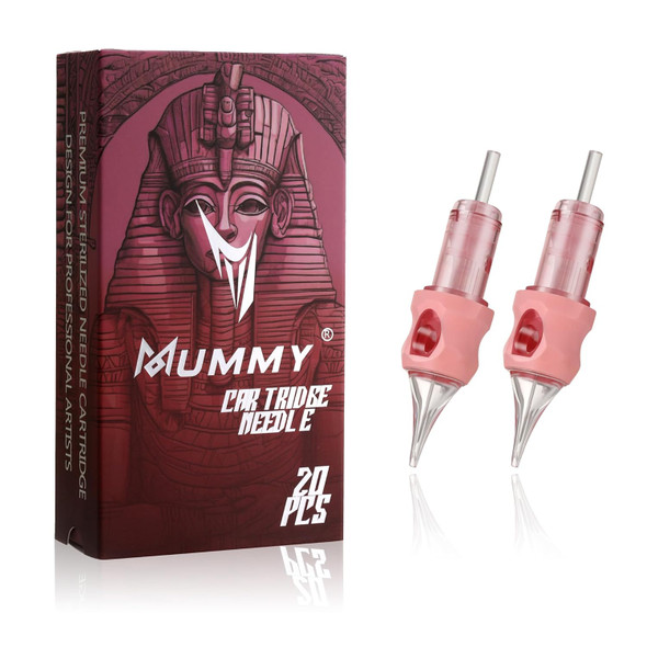 Mummy Tattoo Cartridges Needles Sorted Disposable Round Liner #12 L-Taper Bugpin 20Pcs (Pn-1214Rl)