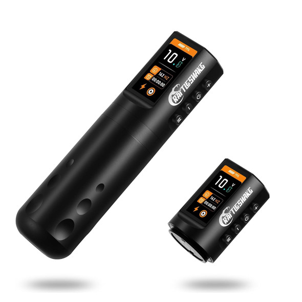 Rattlesnake Rotary Tattoo Machine Pen V4 Digital Led Display 4.2Mm Stroke Length With Extra Battery