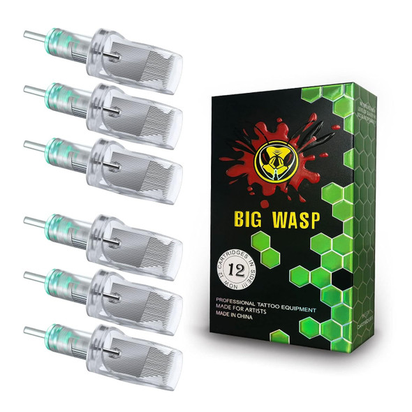 Bigwasp 12Pcs 39M1 Large Tattoo Cartridge Needles Magnum 1239M1#12 Standard For Rotary Tattoo Machines
