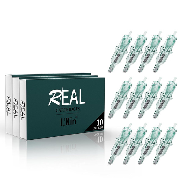 Inkin Tattoo Cartridge Needles - Real Tattoo Needles Mixed Assorted 50Pcs 0.35Mm Standard Magnum Curved 7M1 9M1 11M1 13M1 15M1 For Rotary Tattoo Gun Machine Supply