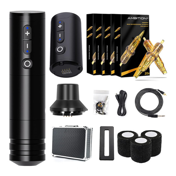 Tattoo Kit - Xnet Titan Wireless Tattoo Machine Kit Complete With