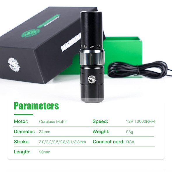 Dragonhawk Tattoo Kit, Tour Y23 Wireless Tattoo Kits Replaceable B2 Battery Tattoo Pen Machine Gun Kit With 6 Strokes Length Change For Beginner & Pro Aritsts Women Beauty
