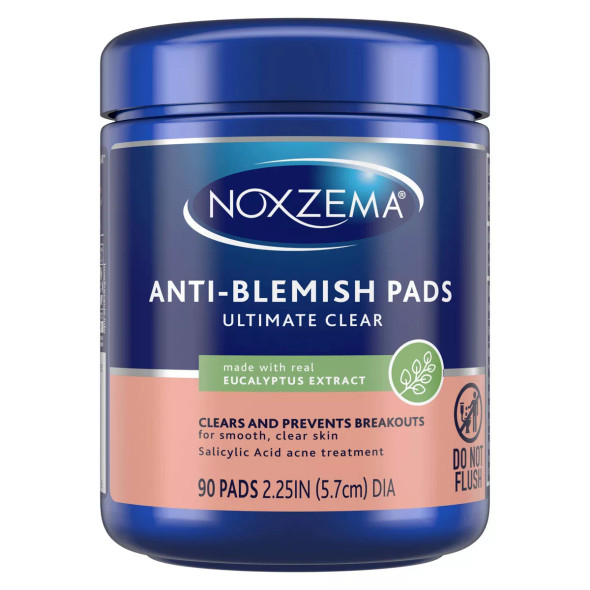 Noxzema Triple Clean Anti-Blemish Pads Unisex Pads, 90 each