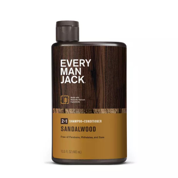 Every Man Jack Men's 2-in-1 Shampoo + Conditioner - Sandalwood - 13.5 fl oz