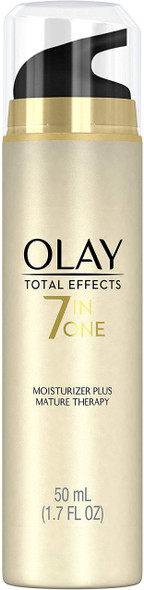 Olay Face Moisturize Total Effects 7-In-1 Moisturizer Plus, Mature Therapy, 1.70 Fl. Oz.