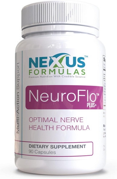 Nexus Formulas Neuroflo, Contains Horse Chestnut Extract And Other Natural-Herbs, Nerve-Support And Blood-Circulation Supplements For Hands, Legs, And Feet Issues, 90 Capsules - Mizzle