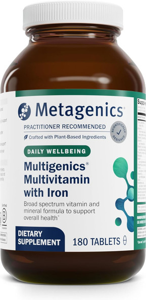 Metagenics Multigenics - Fast-Release Multivitamin & Multimineral Tablet - For Bone Health, Homocysteine Metabolism & Antioxidant Support - Non-Gmo & Gluten - 180 Tablets