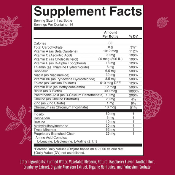 Maryruth Organics Multivitamin For Women Men & Kids No Added Sugar  Morning Raspberry  Liquid Vitamins For Adults & Kids  Mens  Womens Multivitamin  Energy & Beauty Booster  16-1 Fl Oz Bottles Maryruth Organics Multivitamin For Women Men & Kids No Added Sugar  Morning Raspberry  Liquid Vitamins For Adults & Kids  Mens  Womens Multivitamin  Energy & Beauty Booster  16-1 Fl Oz Bottles