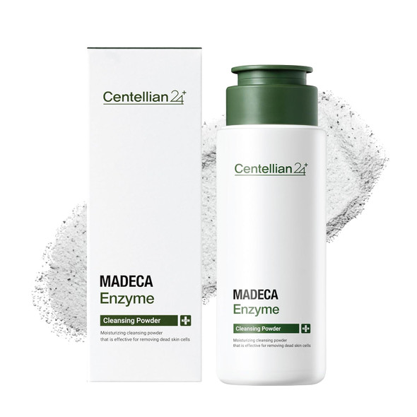 Centellian 24 Madeca Enzyme Cleansing Powder (2.03Fl Oz) - Gentle Daily Exfoliating Face Cleanser & Mask For Smooths Skin, Reduces Oil & Remove Impurities, Korean Skin Care. Teca, Mint Powder