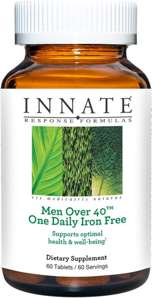 Innate Response Formulas Men Over 40 One Daily Iron - Daily Multivitamin For Men 40+ - Iron-- With B Vitamins - Vegetarian, Non-Gmo - Made Without 9 Food Allergens - 60 Count (60 Servings) Innate Response Formulas Men Over 40 One Daily Iron - Daily Multivitamin For Men 40+ - Iron-- With B Vitamins - Vegetarian, Non-Gmo - Made Without 9 Food Allergens - 60 Count (60 Servings)