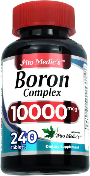 Fito Medic'S Lab  Boron 10 Mg  240 Servings  Boron Supplement For Men  Boron Supplement For Women  Boron Supplement  Ultra High Absorption, S.