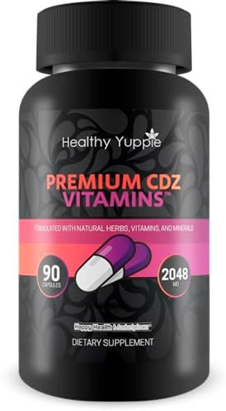 Healthy Yuppie Premium Cdz Vitamins - Our Best Immunity & Performance Pills - Stamina Booster Cdz Supplement Vitamin C D And Zinc - D3 Immune Health Vitamins - Vitamin C D Z Immune Health Supplements