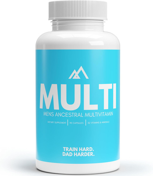 Multivitamin, Ancestral Daily Complete Vitamin For Men, 32 Vitamins & Minerals Including Vitamin A, B, C, D, Zinc, Magnesium, Paleo & Keto Friendly
