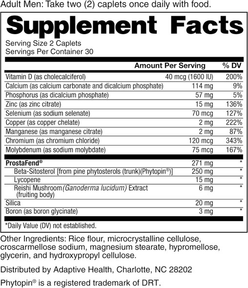 Support Supplement For Men'S Health - Reduce Bathroom Trips, Promote Sleep, Better Bladder Emptying & Healthy Prostate, Beta Sitosterol (60Ct, 1 Bottle)