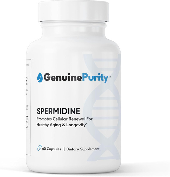 Liposomal Spermidine 8Mg  Spermidine-Rich Wheat Germ Extract  For Women & Men To Promote Cellular Renewal For Healthy Aging  Gluten Free, Vegan, Usa Made, Non-Gmo  60 Capsules