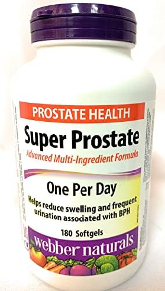 Webber Naturals Super Prostate One Per Day, 180 Softgels