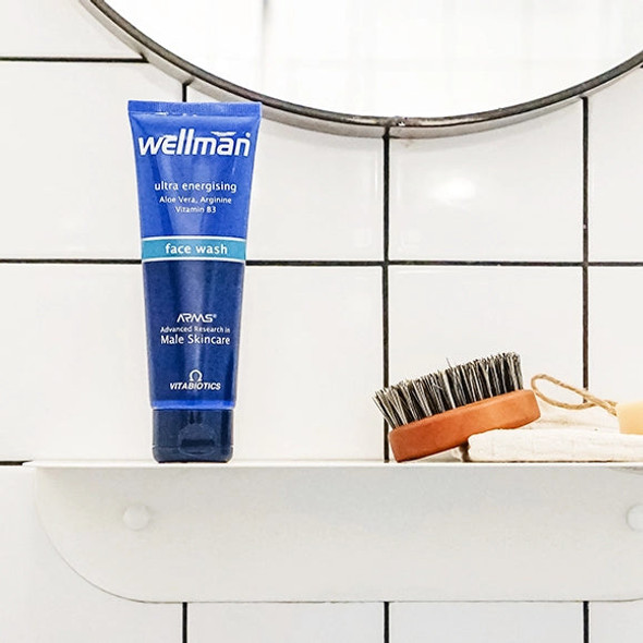 Vitabiotics Wellman Face Wash 125Ml