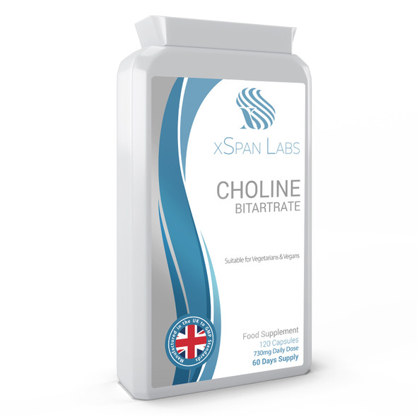Xspanlabs Choline Bitartrate 730mg – 120 capsules