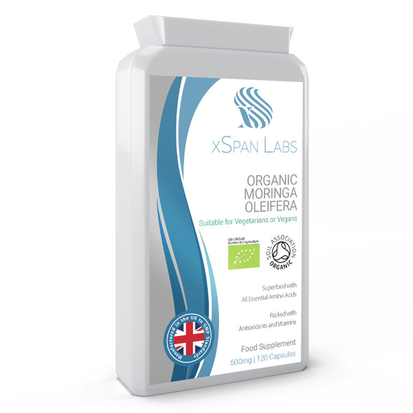 Xspanlabs Organic Moringa Oleifera 500mg 120 Capsules