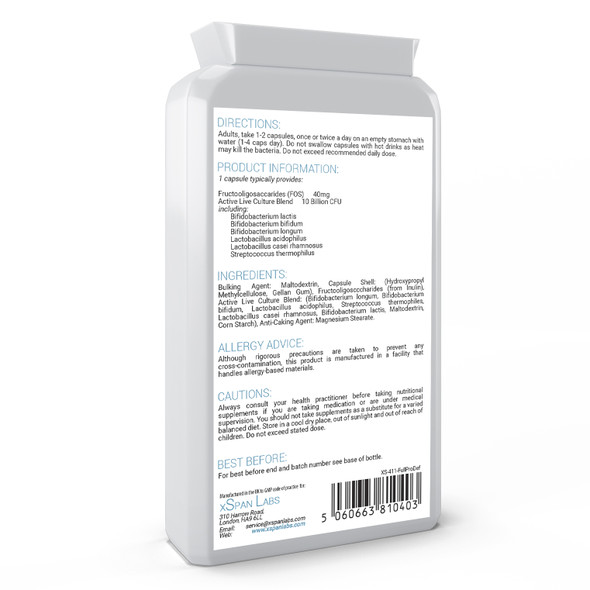 Xspanlabs ProBio-Cultures 400mg 120 capsules
