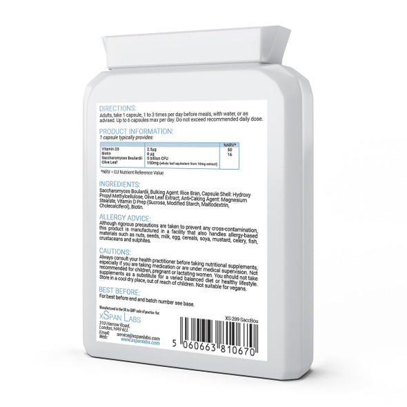 Xspanlabs Saccharomyces Boulardii 5 Billion CFU 90 Capsules