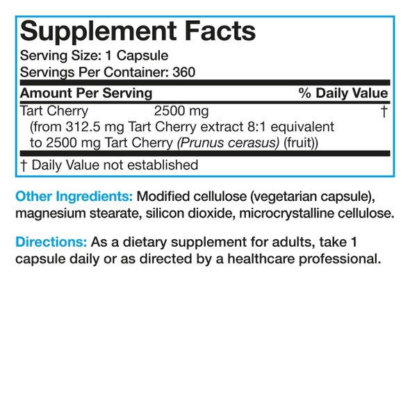 Bronson Tart Cherry Extract - 2,500 mg 360 Count
