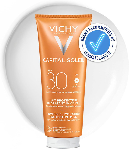 Vichy Capital Soleil Hydrating Fresh Sun Protection Milk SPF30 for Face & Body 300ml
