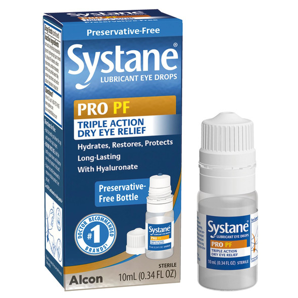 Systane Pro PF Dry Eye Relief Preservative Free Lubricant Eye Drops 10 mL