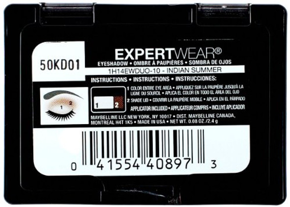 Maybelline New York Expert Wear Eyeshadow  Indian Summer  Duos  0.08 Ounce