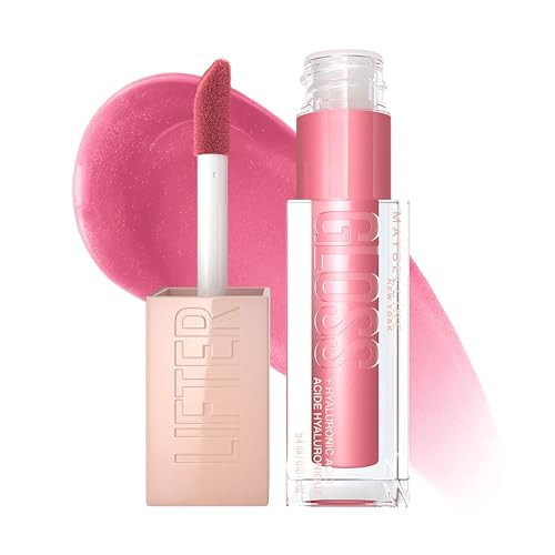 Maybelline Lifter Gloss Lip Gloss Duo With Hyaluronic Acid  Petal 0.18 Oz & Peach Ring 1 Ct