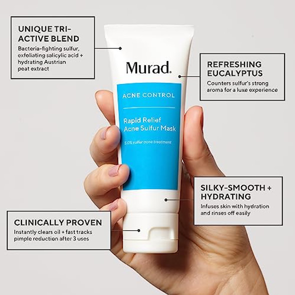 Murad Target Breakouts + Scars (3 Piece Value Set) - Acne Sulfur Mask  Acne Spot Treatment  Invisiscar Resurfacing Treatment - Facial Acne Regimen To Target And Minimize Acne Scars
