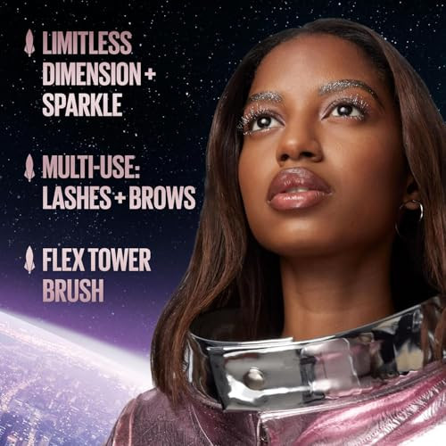 Maybelline Lash Sensational Sky High Glitter Mascara And Tattoo Studio Eyeliner Bundle  Includes 1 Mascara In Space Diamond And 1 Gel Eyeliner In Stardust Chrome For Glitter Eye Makeup